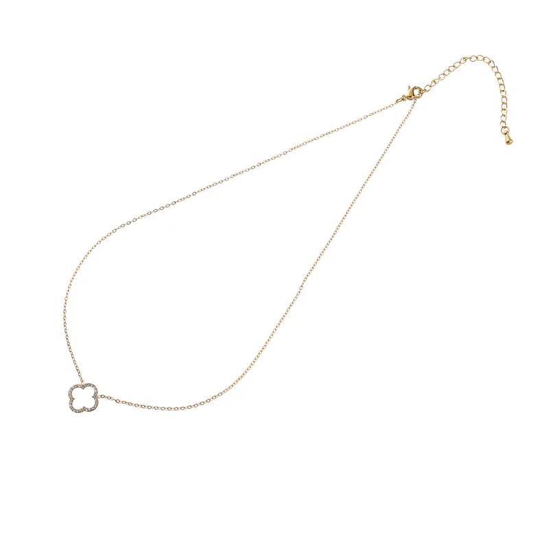 Go Dutch Label Collier Sparkly Clover Necklace