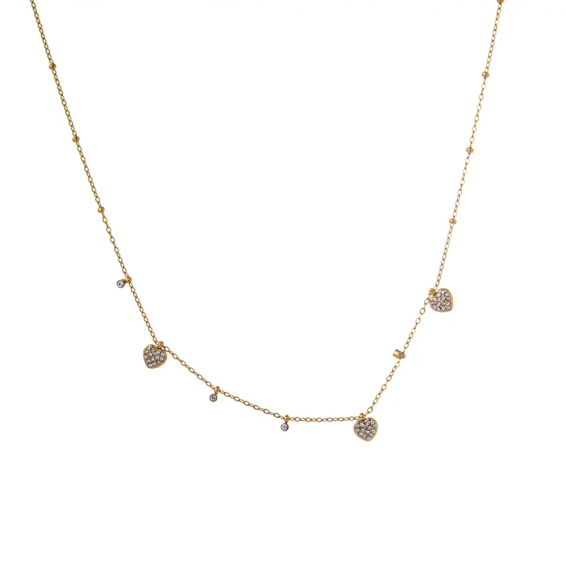 Go Dutch Label Collier Sparkly Hearts