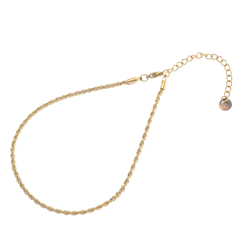 Go Dutch Label Enkelsieraad ketting gedraaid
