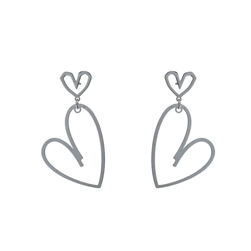 Go Dutch Label Oorhangers 2 open hearts