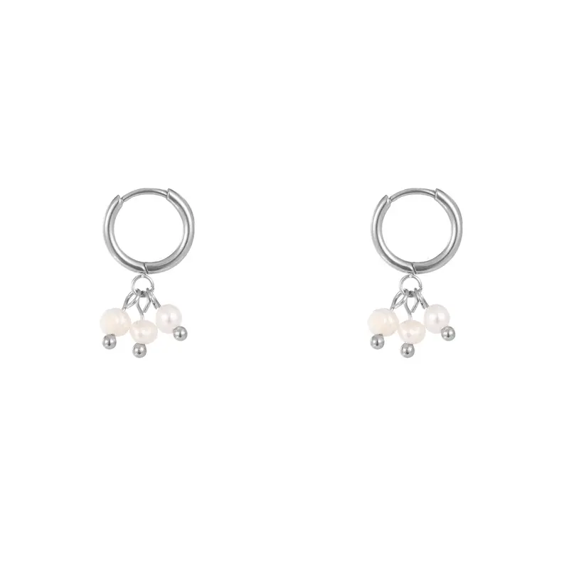 Go Dutch Label Oorhangers 3 parels klein