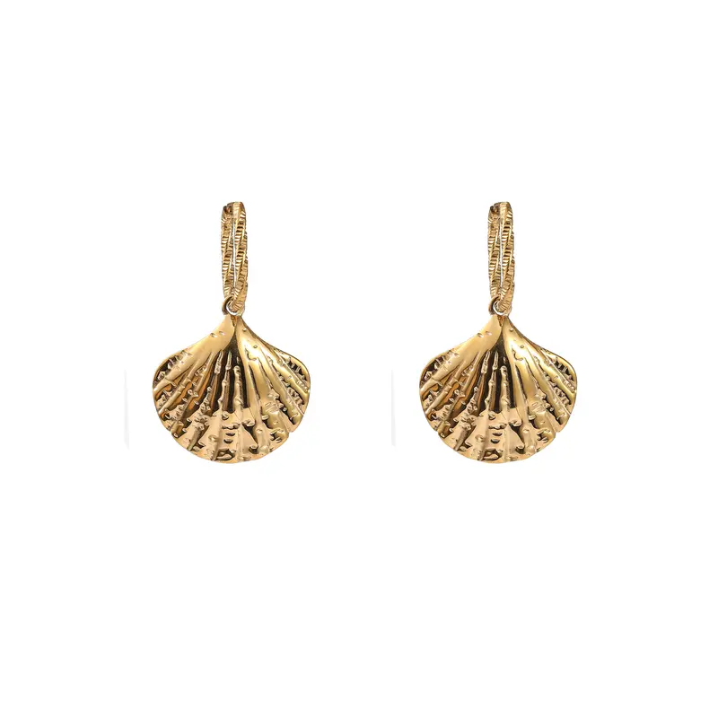 Go Dutch Label Oorhangers Big Shell Hoop