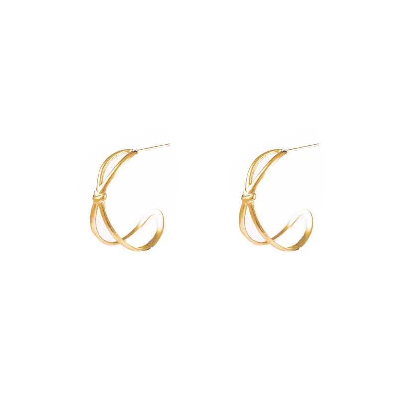 Go Dutch Label Oorhangers hoop met knoop