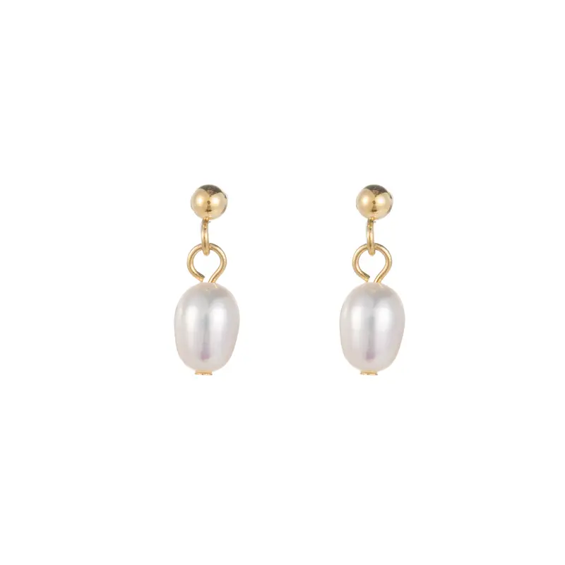 Go Dutch Label Oorknoop Parel Zilver