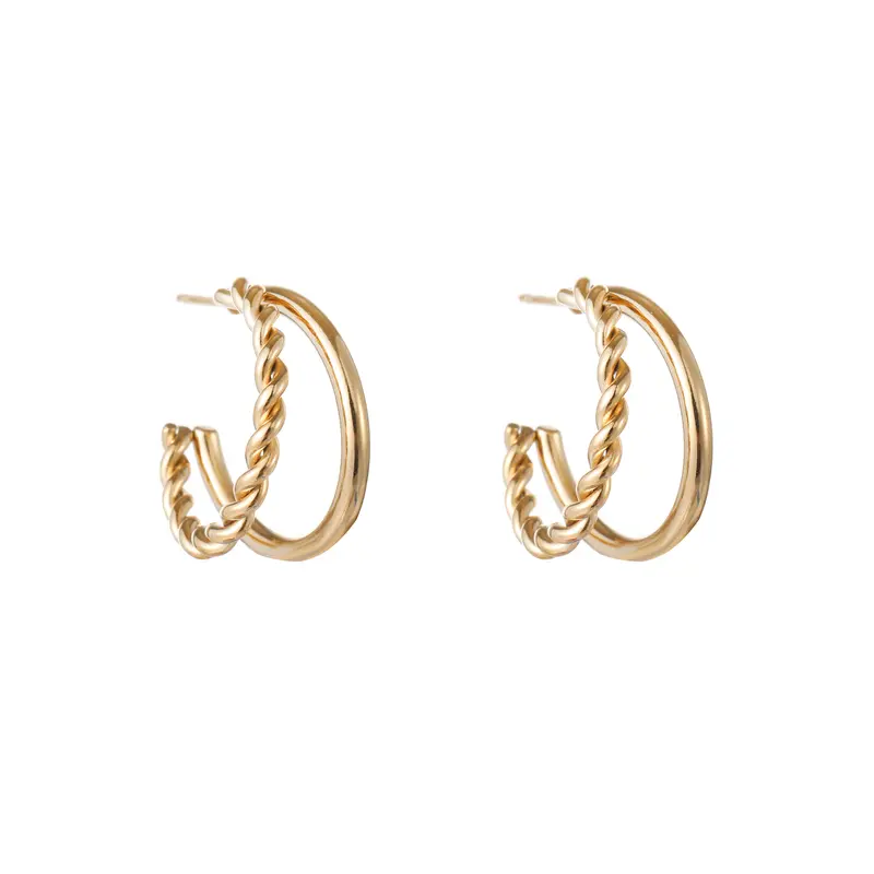 Go Dutch Label Oorknop 2 hoops