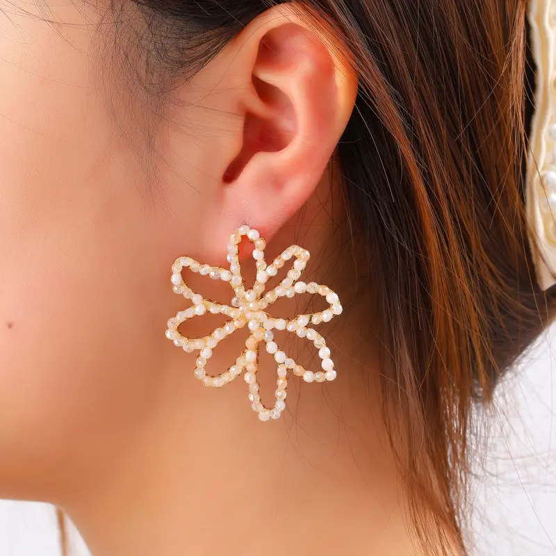 Go Dutch Label Oorknoppen Big Flower Stud