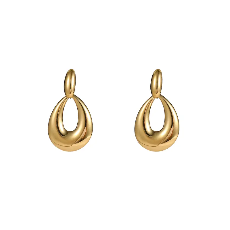 Go Dutch Label Oorknoppen Big Oval Dangle