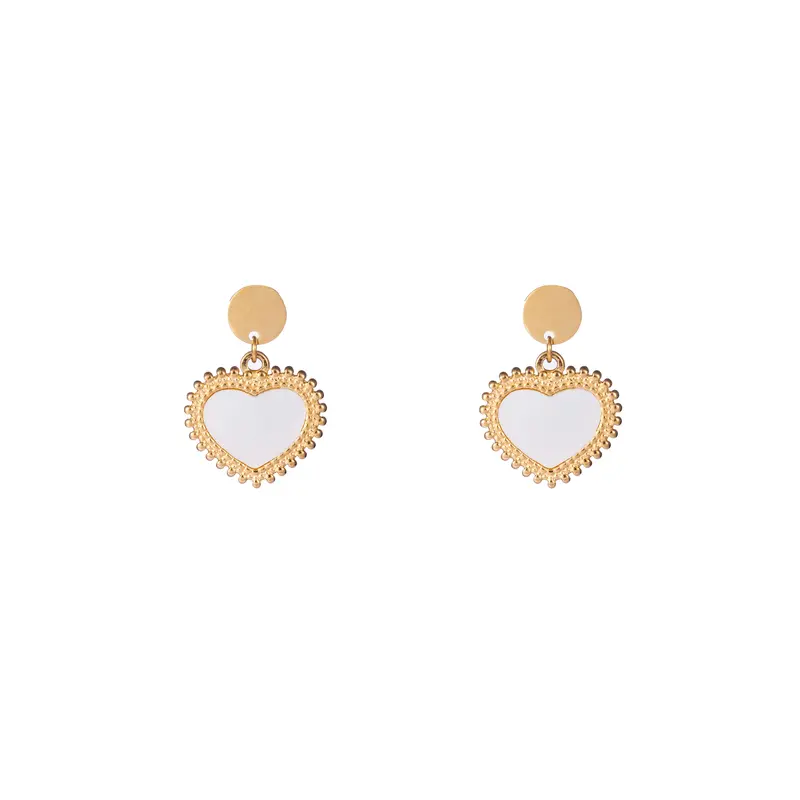 Go Dutch Label Oorknoppen big pearl hart