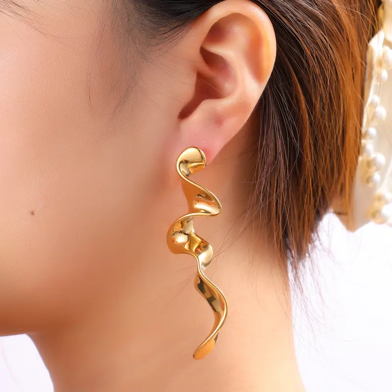 Go Dutch Label Oorknoppen Big Ribbon Stud