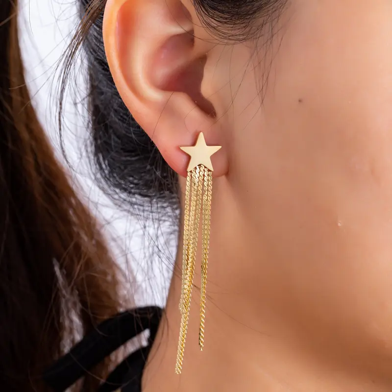 Go Dutch Label Oorknoppen flat waterfall hartje sliertjes