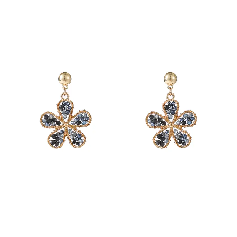 Go Dutch Label Oorknoppen Flower Dangle Goud
