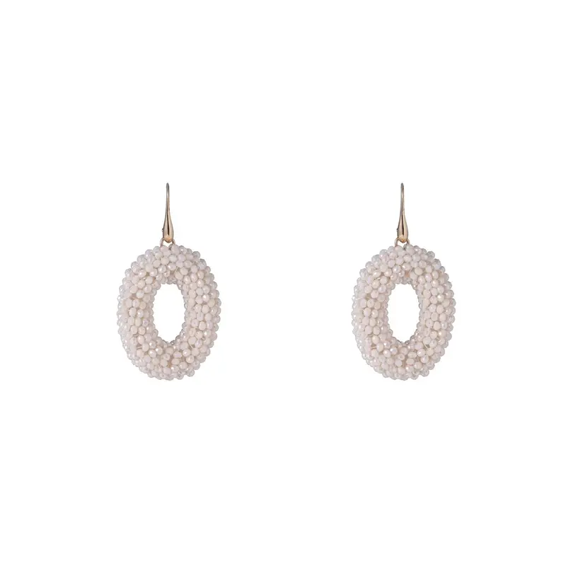 Go Dutch Label Oorknoppen full on beads ovaal
