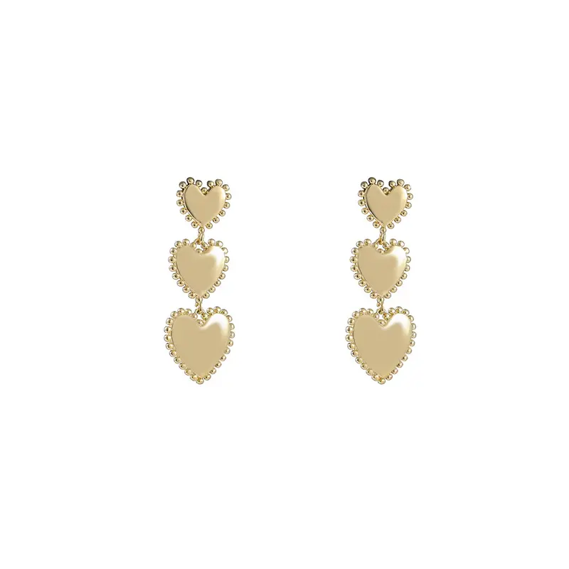 Go Dutch Label Oorknoppen hearts dangle