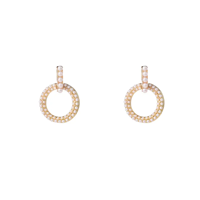 Go Dutch Label Oorknoppen Open Round Pearls