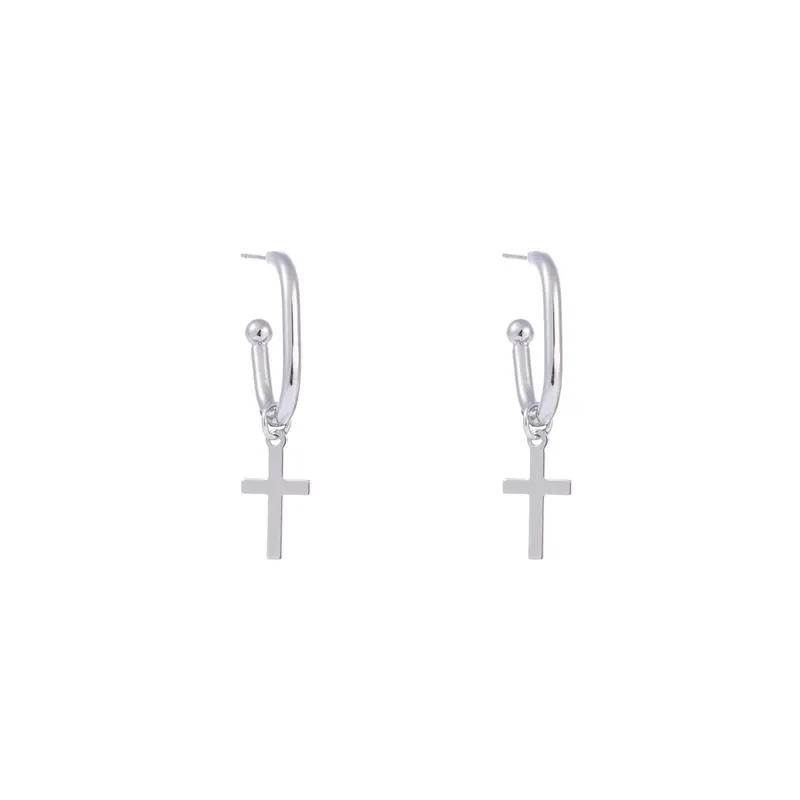Go Dutch Label Oorknoppen ovale hoop kruis