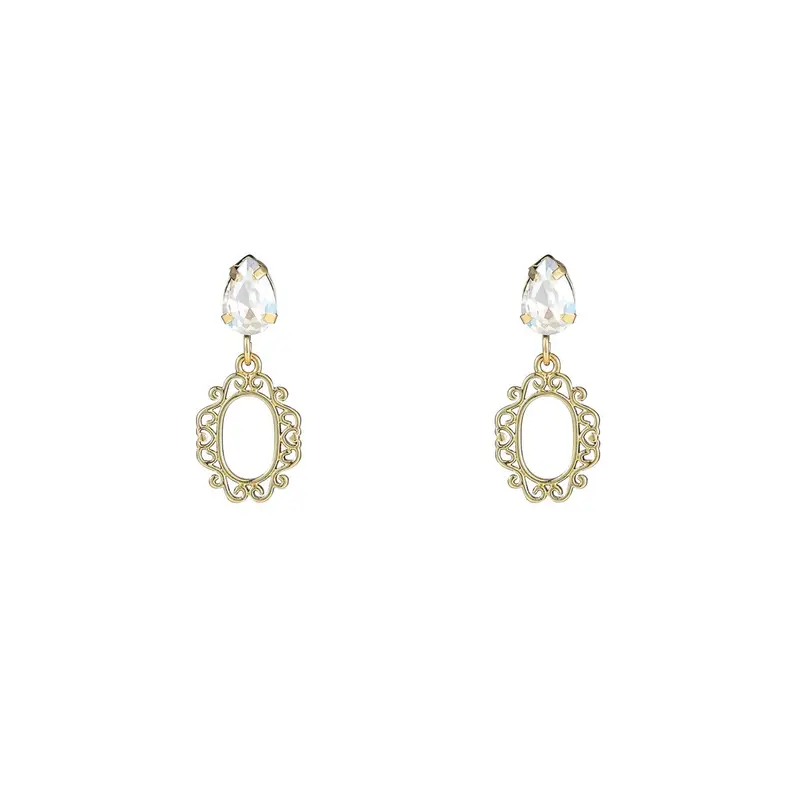 Go Dutch Label Oorknoppen small stone dangle