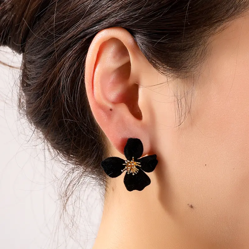 Go Dutch Label Oorknoppen Velvet Flower
