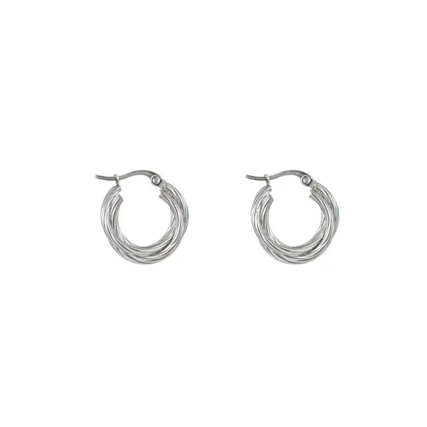 Go Dutch Label Oorring 2 hoops gedraaid
