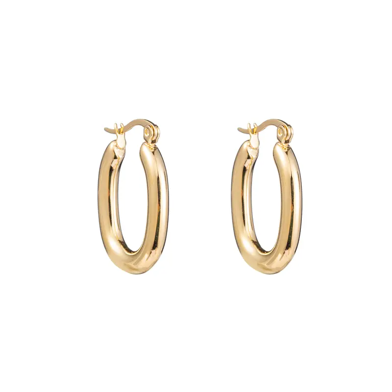 Go Dutch Label Oorringen hoop ovaal
