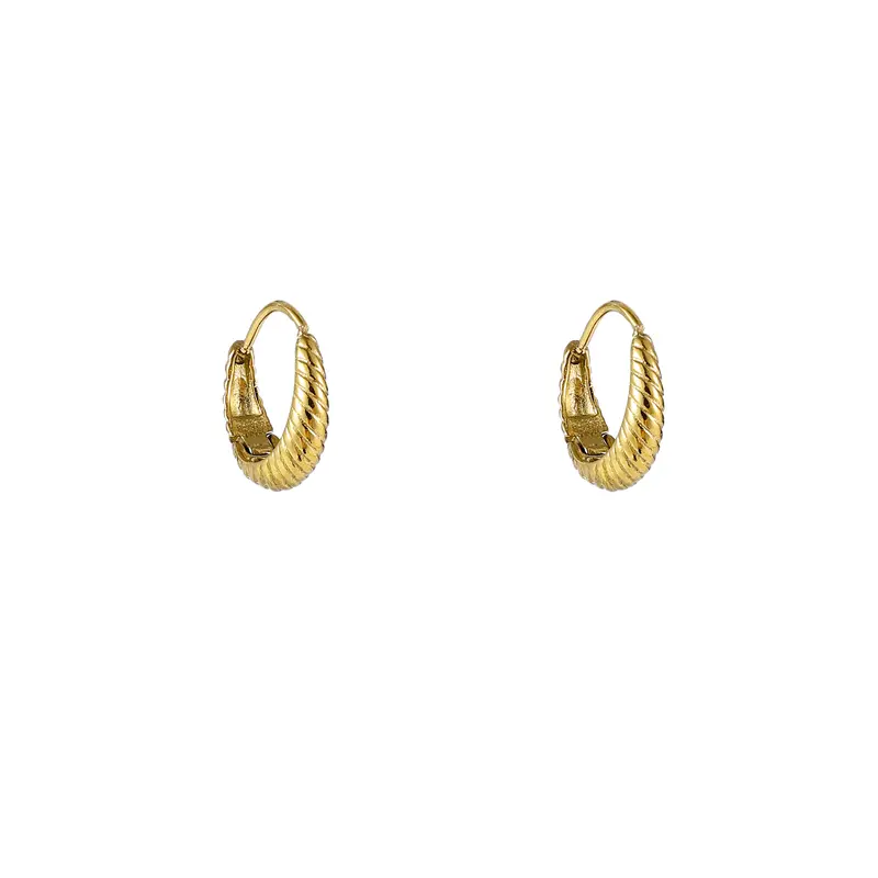 Go Dutch Label Oorringen Small Striped Drop Creole