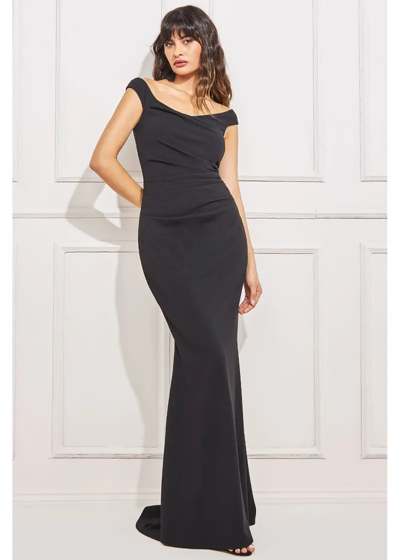 Goddiva Zelda Maxi Dress Black