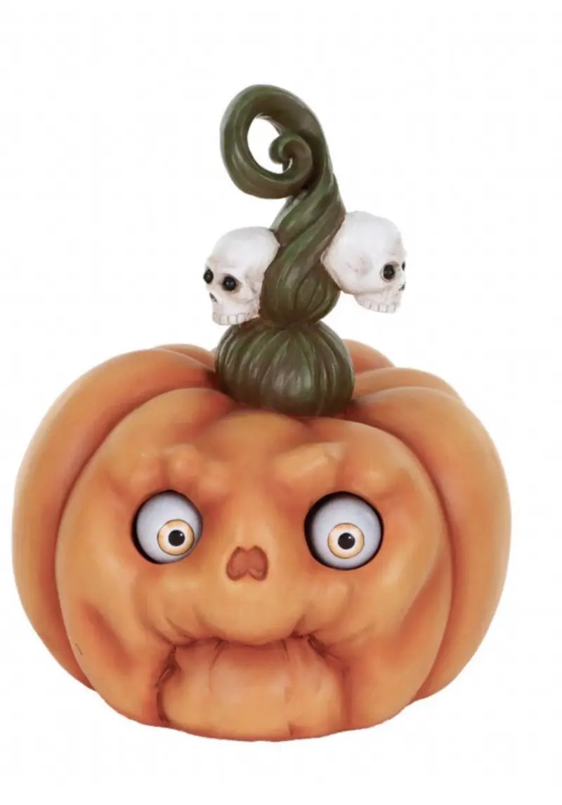 Goodwill Herfst Pompoenhoofd met Skeletten & LED – 31 cm