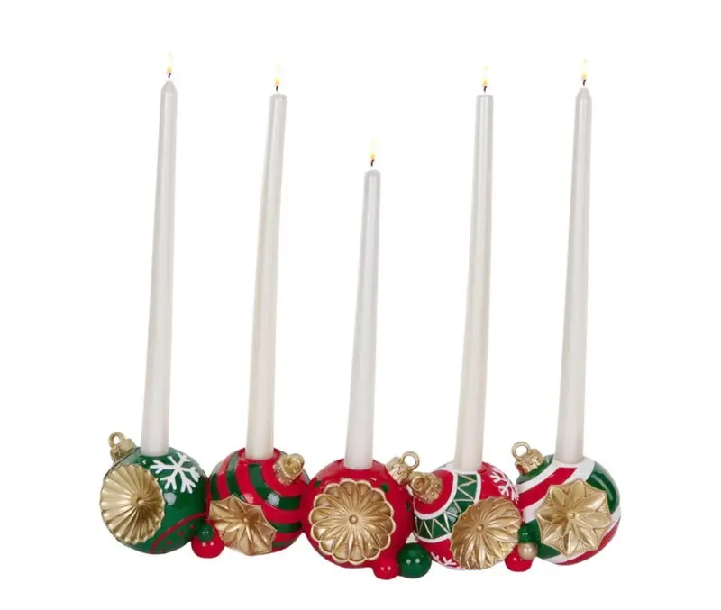 Goodwill M&G Luxe Kerstkandelaar met Kerstballen 41 cm