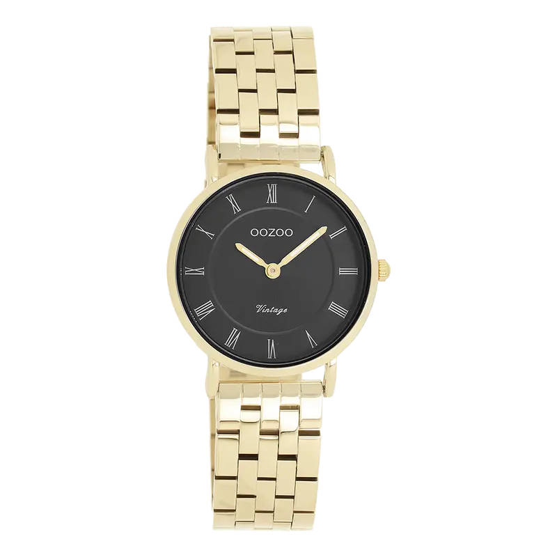 Goudkleurige OOZOO horloge met roestvrijstalen armband - C20378 (28mm)