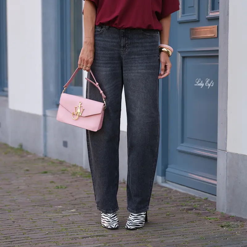 Grace barrel jeans grey