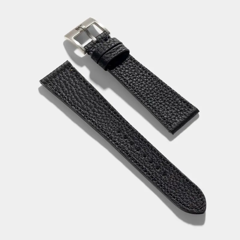 Grana Noir Tonal Watch Strap
