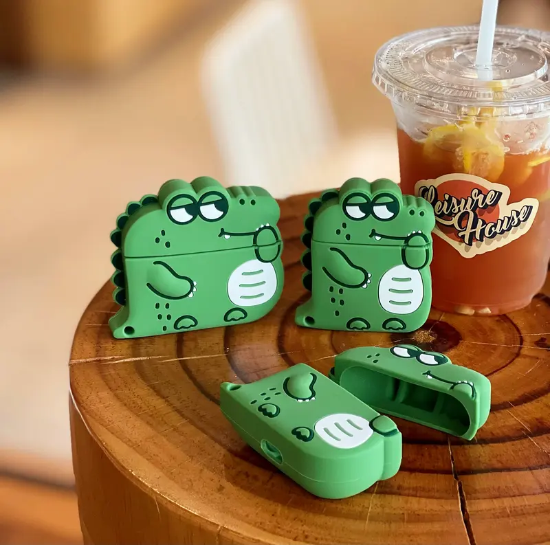 Green Dinosaur AirPod Case Cover