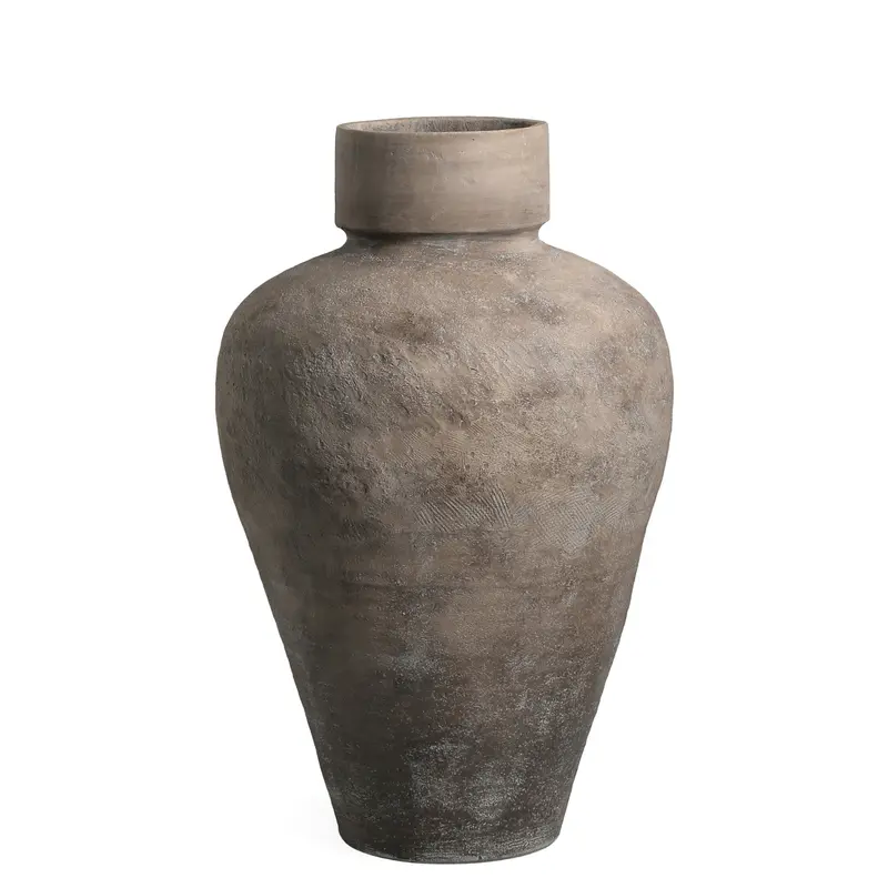 Grote Beige Bloempot Michle Fiber Cement Large PTMD