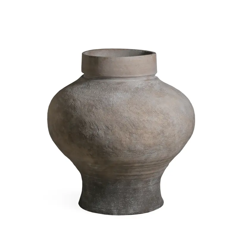 Grote Beige Bloempot Michle Fiber Cement Medium PTMD