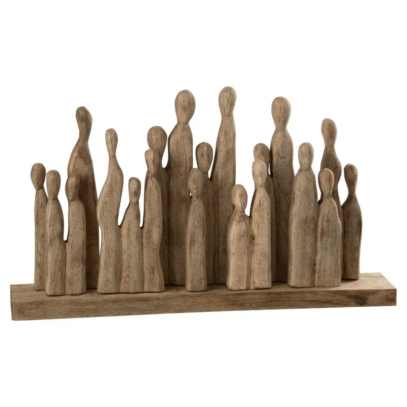 Grote Groep Figuren Hout Naturel J-Line