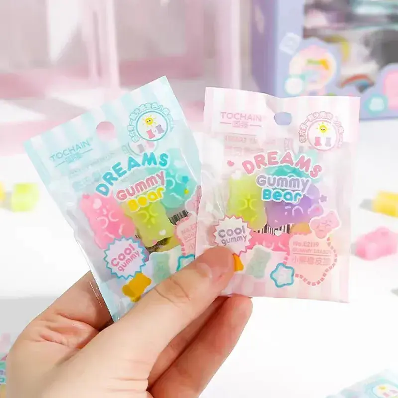 Gummi Bear Candy Eraser Pack (6 Pieces)