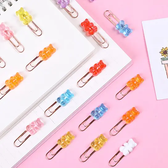 Gummy Bear Paperclips (10 pcs)
