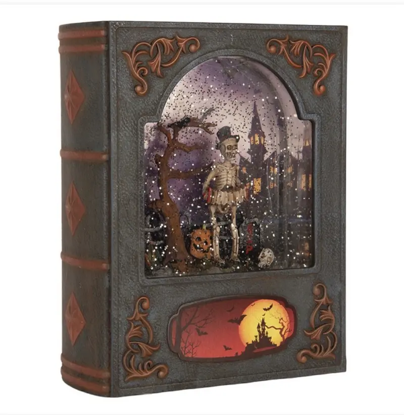 Halloween Decoratieboek met LED & Muziekdoos – 22 cm
