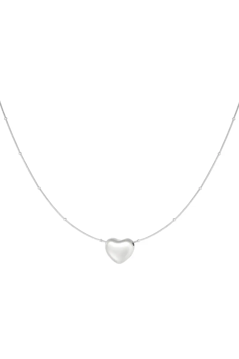 Halsketting met hart | Zilver