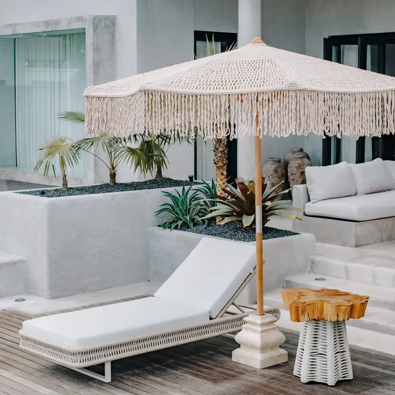 Handgeknoopte Parasol - Poros - 250cm