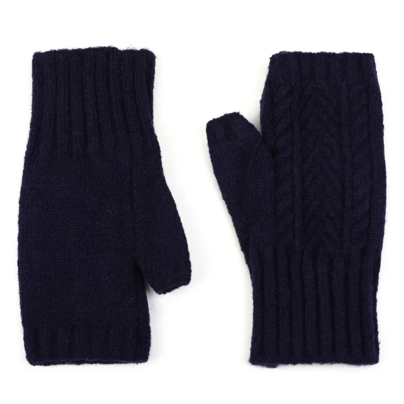 Handschoenen Open set-van-2 Kabel blauw one-size