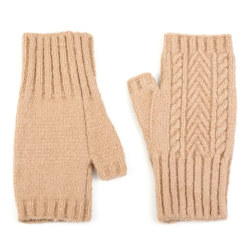 Handschoenen Open set-van-2 Kabel camel one-size