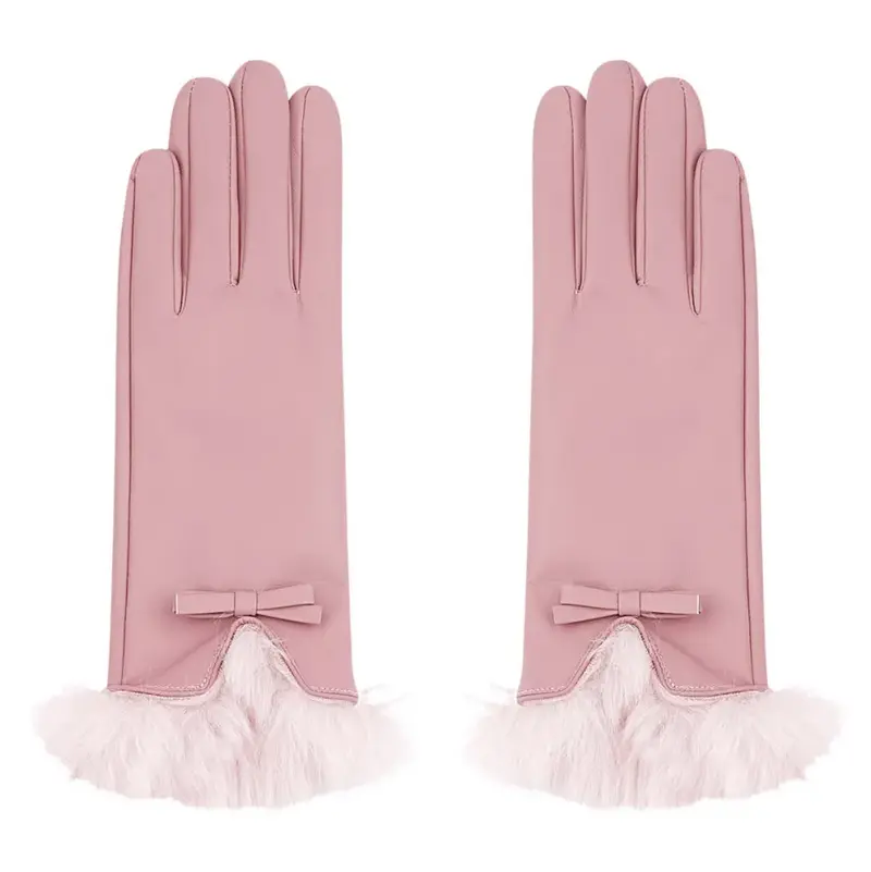 Handschoenen set-van-2 Frosty Gloves roze one-size