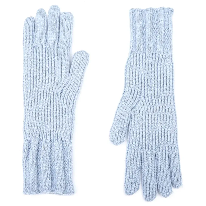Handschoenen set-van-2 Gebreid blauw one-size