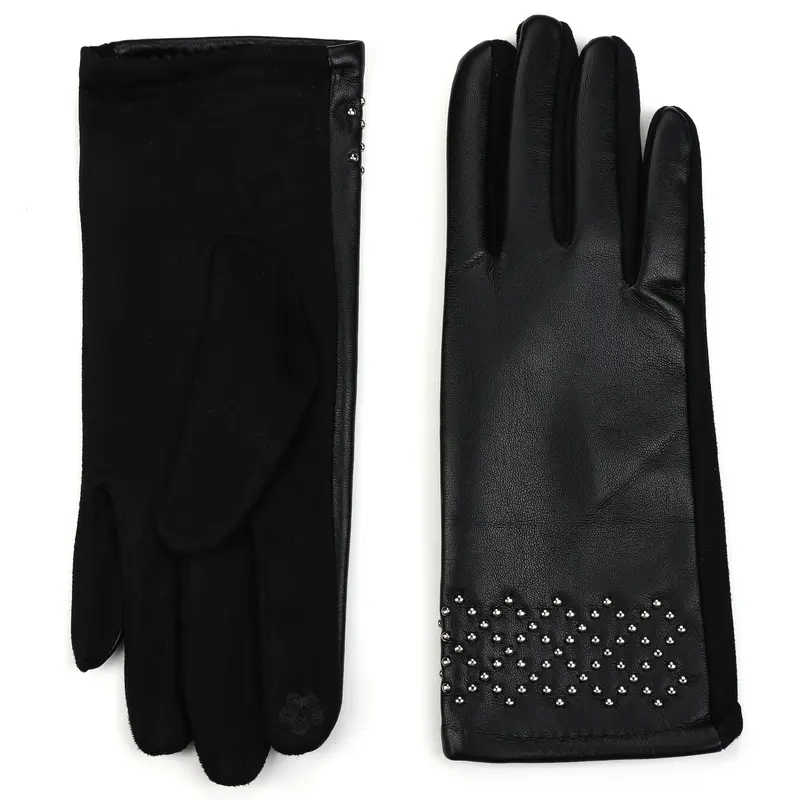 Handschoenen set-van-2 Studs zwart one-size