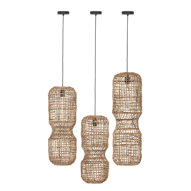Hanglamp Blanes Abaca Naturel Small Ø25cm MUST Living