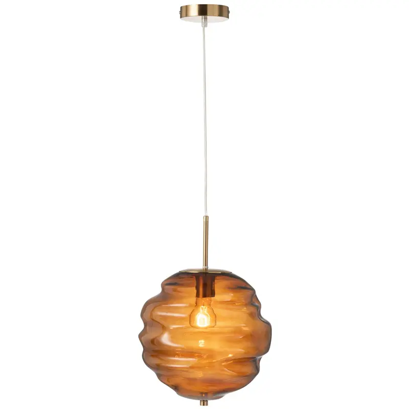 Hanglamp Glas Bruin