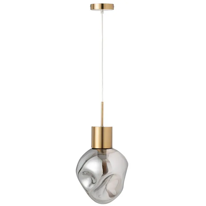 Hanglamp Goud Metaal/Glas Grijs J-Line