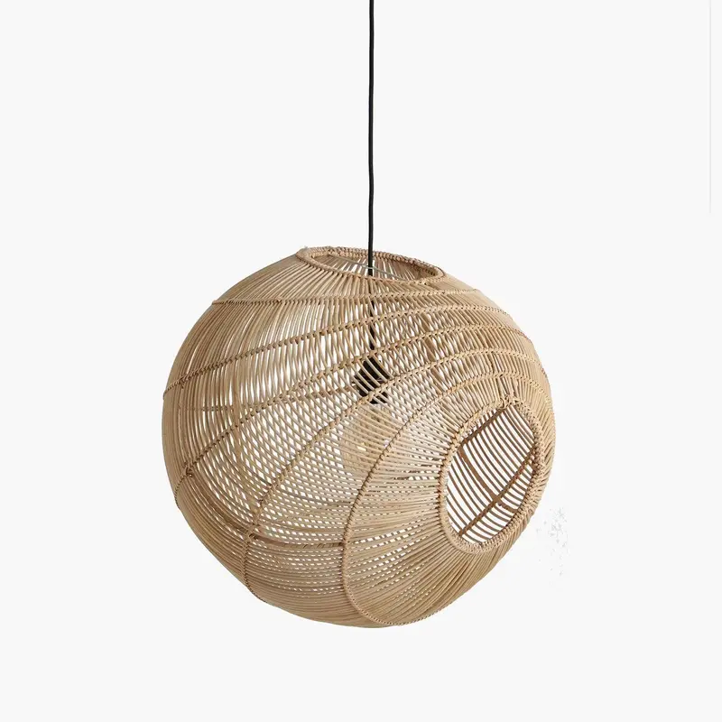 Hanglamp Luna Sphere Natural Raw Materials