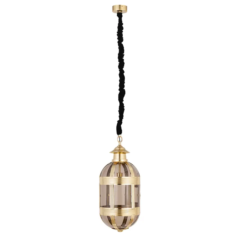 Hanglamp Mikk Ovaal Small - Ø31x71 cm - Glas - Messing PTMD