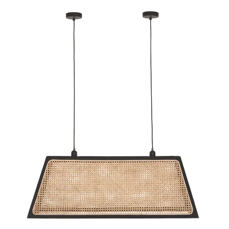 Hanglamp Raffles Rotan Naturel Zwart Medium MUST Living